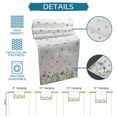 thumbnail image 6 of Spring Botanical Table Runner 108 Inches, Farmhouse Pastoral Daisy Leaves Bed Runner Dresser Scarves Tabletop for Indoor Outdoor Parties/Ceremony/Banquet, 13"x 108", 6 of 8