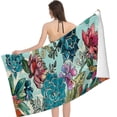 thumbnail image 2 of PHYHOO Succulents Beach Towels Oversized Microfiber Beach Towel for Adults Extra Large Beach Towel Sand Free Towel for The Swimming, Sports, Beach Travel 30x60in, 2 of 8