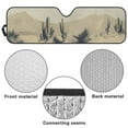 thumbnail image 6 of Uorisanigo Windshield Sun Shade for 2007-2023 Wrangler Rubicon Sahara TJ JK JKU 2 & 4 Door, Aluminum Foil Film Desert Cactus Print Sun Visor Sunshade,Effectively Blocking Heat and UV Rays, 6 of 7