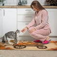 thumbnail image 4 of 2 Pieces Of Kitchen Rugs and Mats Non Skid Washable Fall (120) Kitchen Mat,Floor Cushion Waterproof Rug,Rubber Backed Area Rugs for Laundry 47*17+30*17, 4 of 7