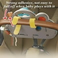 thumbnail image 5 of Toddler Steering Wheel Activity Toy with Suction Cup, Sensory Busy Board with Gears & Buttons for Stroller, Crib & Travel, Ages 6+ Months Blue, 5 of 6