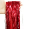 thumbnail image 5 of HXRH Red Christmas Icicle Tinsel Strands 19.6 inch Metallic Christmas Tree Tinsel Foil Fringes Festivals Hanging Decorations Home Holiday Birthday Wedding Anniversary Party Supplies 3000 Pcs, 5 of 7