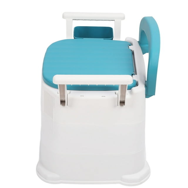 Bedside Commode Chair, Soft Padded Commode Chair for Toilet Wider Armrests Anti Slip for Pregnant
