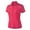 Lipstick Red, variant on Monterey Club Women's Vintage Fairy Emboss Short Sleeve Golf Polo Shirt #2682