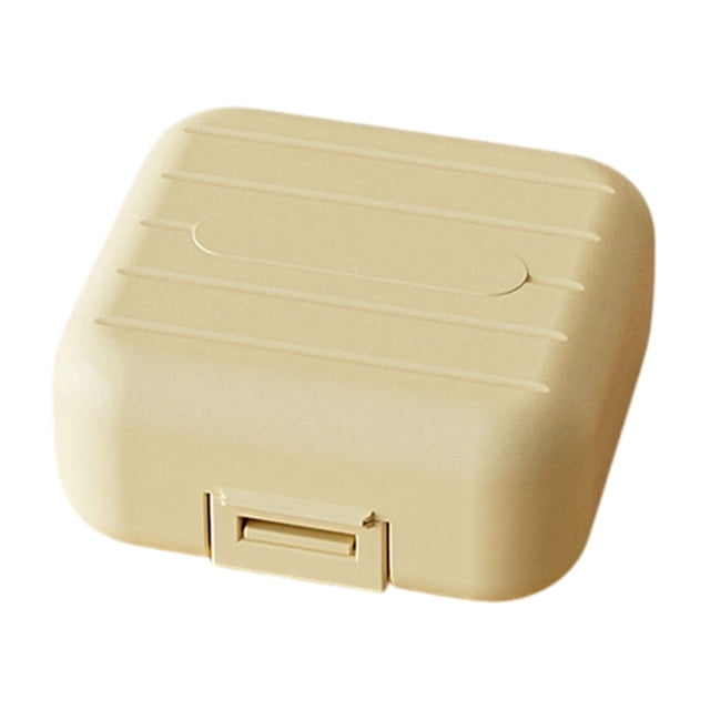 fheaev Daily Organizer 7 Compartments Portable Proof Small Case For Pocket Purse Travel Box Portable Vitamin Fish Oil Container