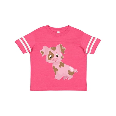 

Inktastic Cute Smiling Pig with Mud Splatter Gift Toddler Boy or Toddler Girl T-Shirt