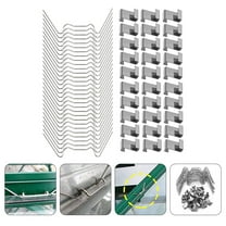 YEAHIBABY Yeahibaby 100Pcs Rust-Resistant Stainless Steel Greenhouse Glass Fixing Clips for Home