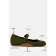 thumbnail image 6 of Nordeux Velcro Strap Mary Jane Ballerinas, 6 of 10