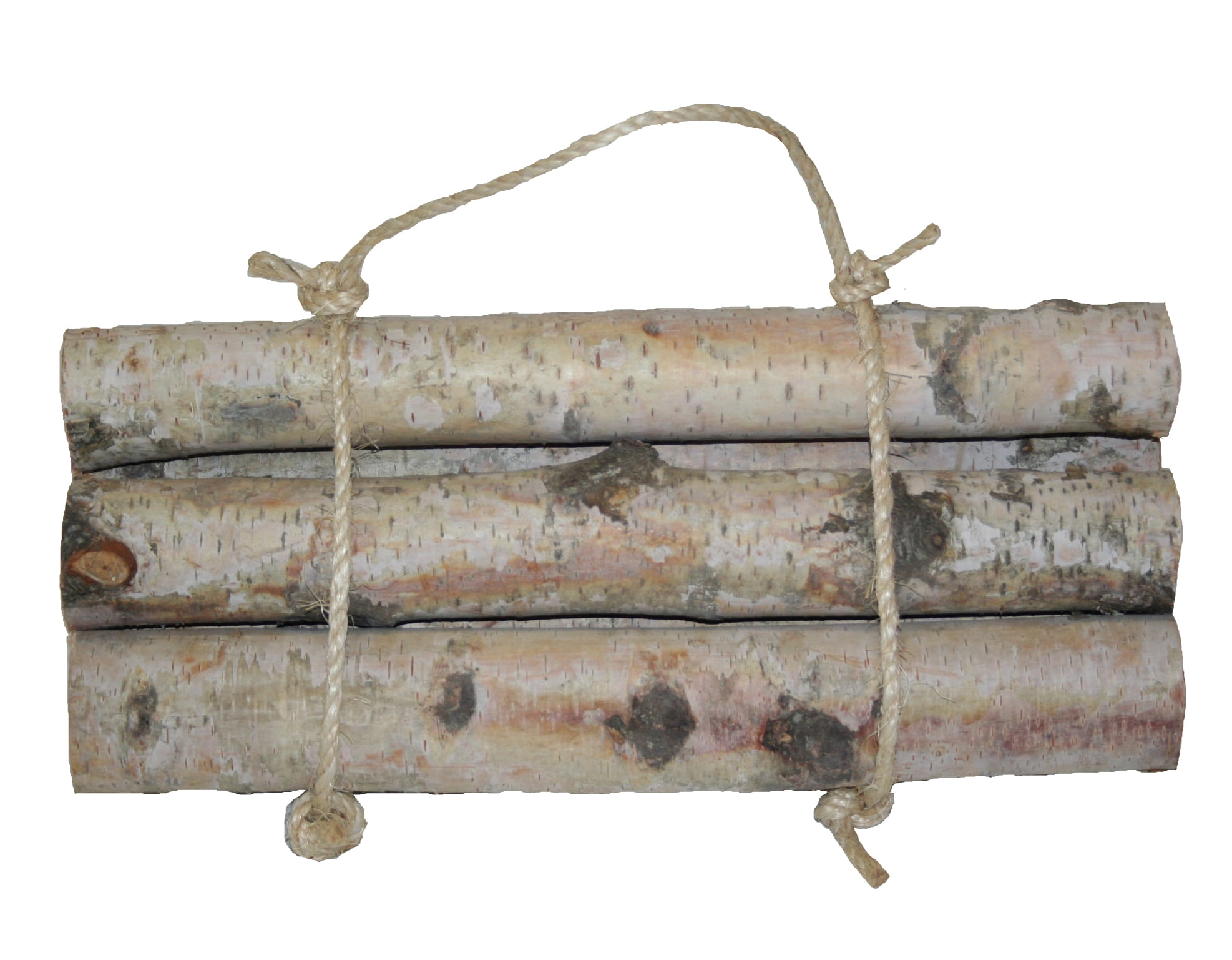 Homeford Natural Birch Wood Roped Log Bundle, 18-Inch, 6-Count