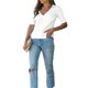 thumbnail image 5 of VISgogo Ladies Temperament Slim Knitwear, Primavera Verano Mujer Estilo de ocio Color sólido Cuello en V Manga corta Tops Camisa base VISgogo moda, 5 of 9