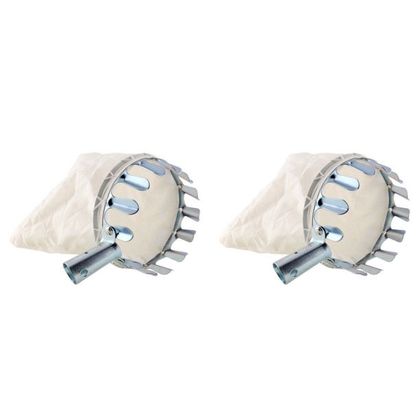 Recolector Frutas Metal Herramientas Recolección Árboles Altos para Huerto Jardinería Manzana Melocotón 16cm 2 Uds.