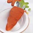 thumbnail image 2 of pdqouc Reusable Felt Utensil Sleeve, Carrot Shape Cutlery Holder Pouch for Easter and Spring Table Decor, Silverware Organizer for Napkin Rings and Party Dining, 2 of 5