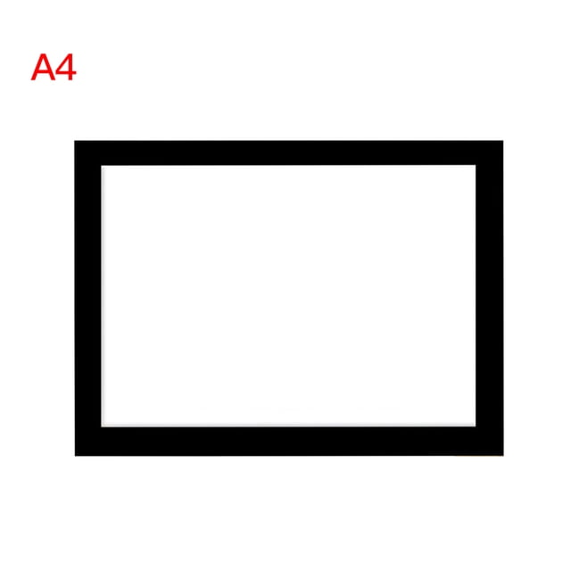 Marco de fotos de madera para el hogar, sala de estar, pasillo, imagen, póster, marco montado en la pared, tamaño A4, negro Vogacara HA5168-04B