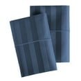 thumbnail image 3 of Hotel Style 600 Thread Count Navy Damask Stripe Egyptian Cotton Adult Pillow Cases, King (2 Count), 3 of 5