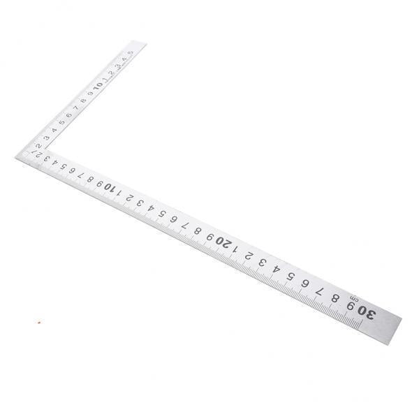 Regla de Medida Cuadrada de Acero Inoxidable, Herramienta de Carpintería para Ingeniero, Carpintero, 3x , 3 piezas