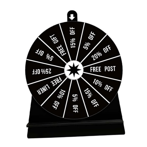 Rueda giratoria Fortune Wheel borrable Juego de tocadiscos acrílicos Juego de consumo de bebidas para adultos para suministros de fiesta de