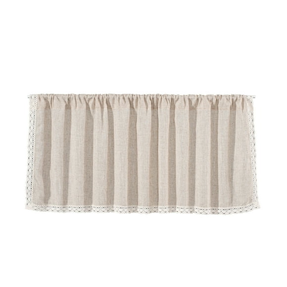 Valances for Windows Kitchen Curtains - Window Blackout Short Pole Pocket Curtain Panel, Suitable for Small Windows, Bathrooms, Basements Window Curtain Panels