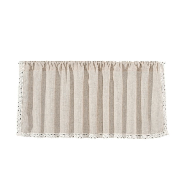EGNMCR Room Decor, Home Decor, Home Decor Valance Curtains For Kitchen - Window Light Blocking Short Rod Pocket Curtain Panels For Small Window Bathroom Basement blackout window valance
