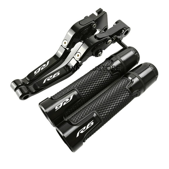 Levers and Grips for Yamaha Yzf R6 2017 - 2020, Black