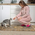 thumbnail image 4 of Farmhouse Brown Boho Rugs and Mats Non Skid Washable Absorbent Microfiber Soft Kitchen Mat for Floor Set Of 2 Decor Stain Resistant 17"x47"+17"x30", 4 of 7