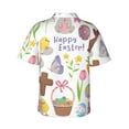 thumbnail image 3 of Disketp Hawaiian Shirts For Men,Happy Easter1 Print Mens Casual Short Sleeve Button Down Shirts Beach Shirt, 3 of 8