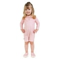 thumbnail image 2 of JAN & JUL One Piece Toddler Girl Swimsuit, Long Sleeve Bathing Suit for Swimming (Pink Prairie, Size 2T), 2 of 9