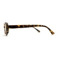 thumbnail image 3 of SA106 Womens Simple Classical Oval Thin Plastic Sunglasses Tortoise Black, 3 of 4