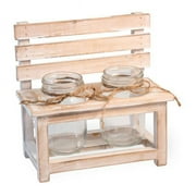 Boston International MTG18176 Potting Bench Rustic Garden Tealight Holder
