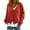 Red, variant on ICHUANYI Womens Fashion V Neck Sweater Cardigan Buttons Casual Stretchy Knitted Coats Fall Winter Outwear