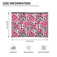 thumbnail image 3 of Hirioo Halloween Pumpkins for Paper Reusable Cosmetic Bag Zipper Encouragement Travel Pouch Toiletry Bag for Women Girls, 3 of 7