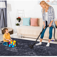 thumbnail image 4 of Rugs LOOM & LUXE 2'6''x10' Runner, Washable Rug, Low-Pile, Non-Slip, Non-Shedding, Foldable, Kid & Pet Friendly - Area Rugs for living room, bedroom, kitchen, dining room rug (Black/Gray, 2'6''x10'),, 4 of 7