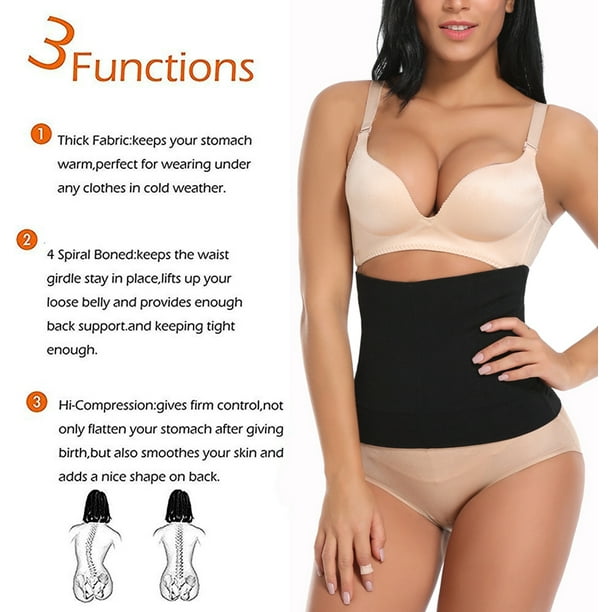VASLANDA Women s Postpartum Waist Trainer Belt Cool Comfort Seamless Waist Cincher
