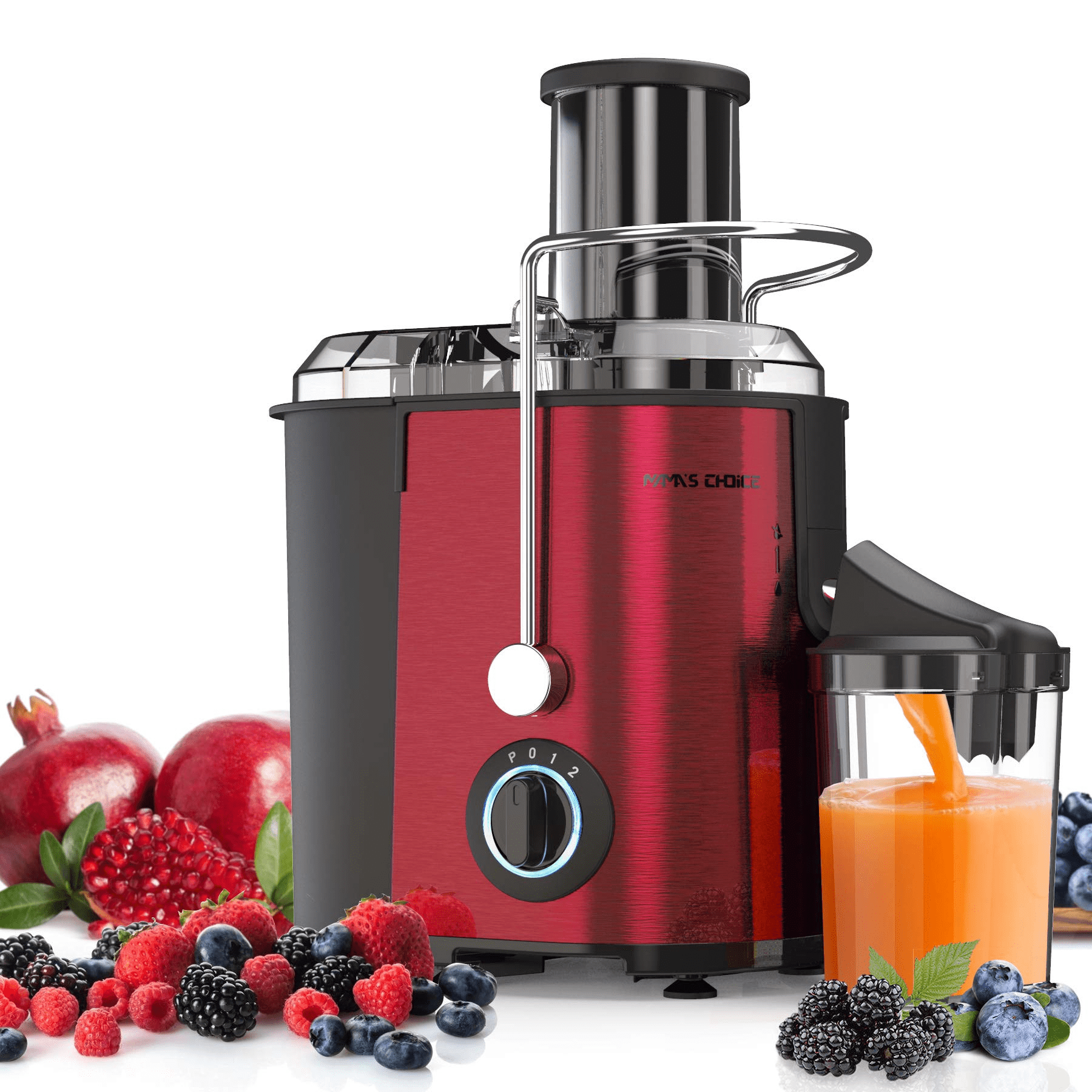 Juicer Machine, 800W Juice Extractor with 3'' Big Mouth, 3 Speed