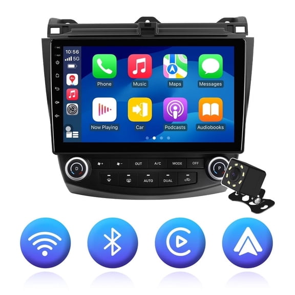 2 32G Android 14 Car radio for Honda Accord 7th 2003-2007 Multimedia Stereo Wireless Carplay Android Auto Navigation GPS WIFI Mirror link Camera FM BT