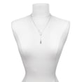 thumbnail image 3 of Delight Jewelry Silvertone Gingerbread Man with Red Scarf Silver tone Elegant Infinity Lariat Necklace, 3 of 4