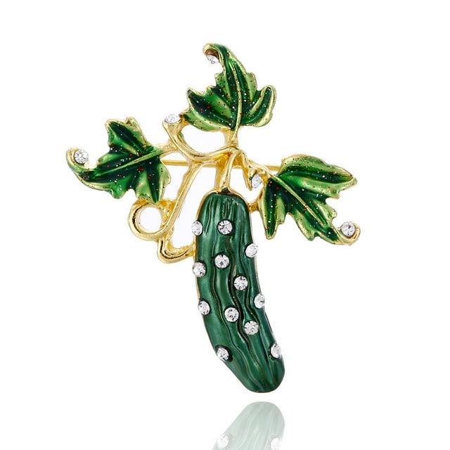 Xiao Hua 2 broches para mujer, con forma de ramillete de esmalte de frutas y flores, broche de cereza, arándano, fresa y aceite - C06