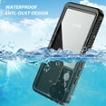 thumbnail image 6 of SaniMore for Samsung Galaxy S23 Plus IP68 Waterproof Case Built-in Screen Protector, Rugged PC Transparent [Not Yellowing Technology] Dustproof Heavy Duty Protective for Samsung S23 Plus, Black, 6 of 8
