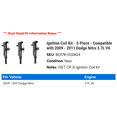thumbnail image 2 of Ignition Coil Kit - 3-Piece - Compatible with 2009 - 2011 Dodge Nitro 3.7L V6 2010, 2 of 2