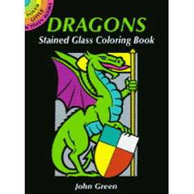 The Little Dinosaurs Stained Glass Coloring Book