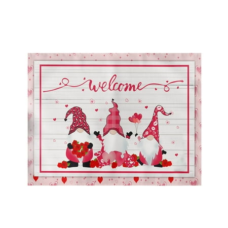 

Valentine s Day Placemats Red Check Placemats 30x45cm For Table Decoration Valentine s Day Waterproof Cotton Linen Table Placemats For Indoor Kitchen Decoration Dinner