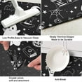 thumbnail image 3 of Black and White Halloween Elements Pattern Kitchen Rug Mat,Kitchen Runner Rugs Non Skid Washable,Decorative Kitchen Floor Mats for Kitchen,Sink,Laundry,17"X47", 3 of 5