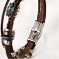 thumbnail image 6 of PPgejGEK Bracelets for Women Leather Bracelet Creative Punk Wind Inlaid Oval Turquoise Leather Bracelet for Valentine's Day Mother's Day Christmas Birthday Gifts up to 45% off, 6 of 7