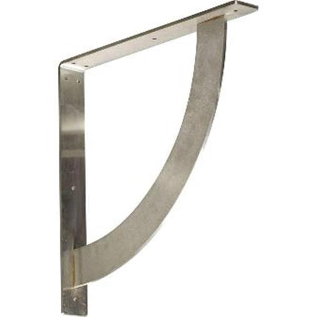 2 in. W x 16 in. D x 16 in. H Bulwark Bracket, Stainless Steel