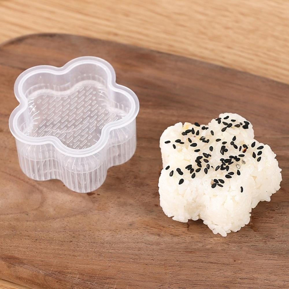 Sushi Shake Rice Ball Mold Include 1 Rice Ball Mold 2 Size Triangle Sushi Mold 3 Animal Rice Decorating Mold and 1 Piece Rice Scoop 7 Pcs/Set Sushi Maker Tool 
