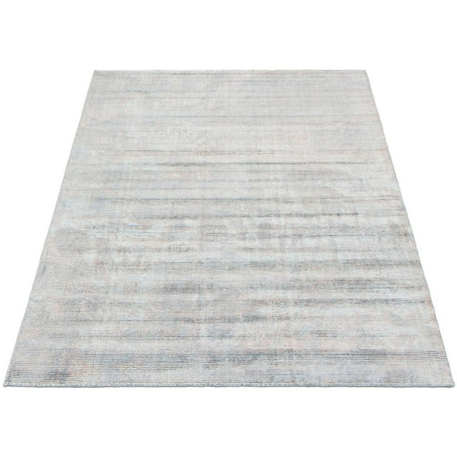 ECARPETGALLERY 5'0" x 7'8" Transitional Galleria Hand Loomed Area Rug for Living Room, Dining Room and Bedroom in Blue