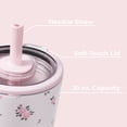 thumbnail image 4 of HydroJug Everyday Tumbler – Ceramic-Lined Insulated Tumbler with Straw and Soft-Touch Lid, Cup Holder Friendly – 20 oz, Wildrose, 4 of 6