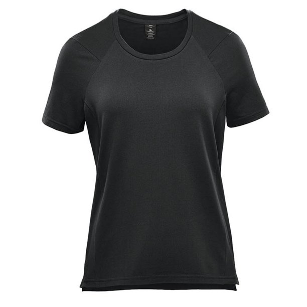 Stormtech - Camiseta Tundra de Manga Corta para Mujer (Negro)