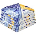 thumbnail image 6 of Bright Modern Geometric Tea Towels Set of 1 Flower Mexico Ethnic Kitchen Dish Cloth with Hanging Loop, 18"x28"Lint-Free Absorbent Towel for Kitchen Drying Wiping and Cleaning, 6 of 6