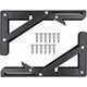 thumbnail image 1 of Soporte de estante plegable, estante de pared plegable, soporte plegable, consolas de carga pesada y soportes para estantes utilizados para banco de trabajo, estante, 8 pulgadas, 1 of 5