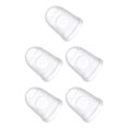 thumbnail image 1 of Tholdsy Protectores de silicona para dedos de guitarra, ukelele antideslizante, Fingerstall, instrumentos musicales transparentes ahuecados, L L transparente 5piezas, 1 of 6
